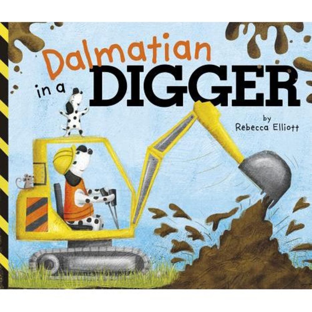 Dalmatian in a Digger -- Rebecca Elliott